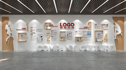 企業展廳裝修效果圖-辦公室展廳設計圖片-公司展廳裝修設計改造